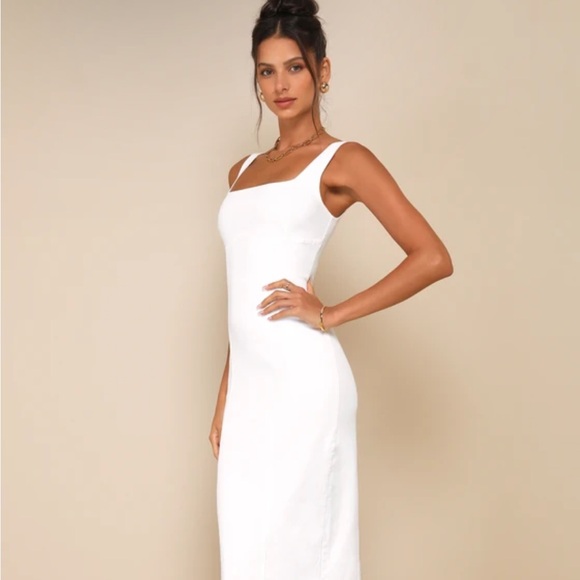 CAREFREE CONFIDENCE WOVEN MIDI DRESS